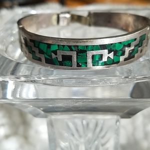 Taco Mexico 925 malachite Onyx bracelet